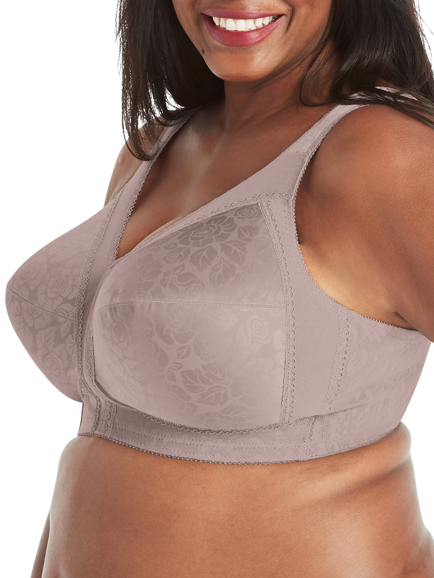 Playtex 4803 TruSupport 18-Hour Wire-Free Seamless Bra - 42D, Dot